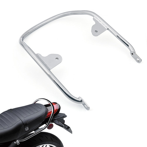Passenger Grab Bar Rear Carrier Luggage Rack For Kawasaki Z-900 RS 18-20 Chrome