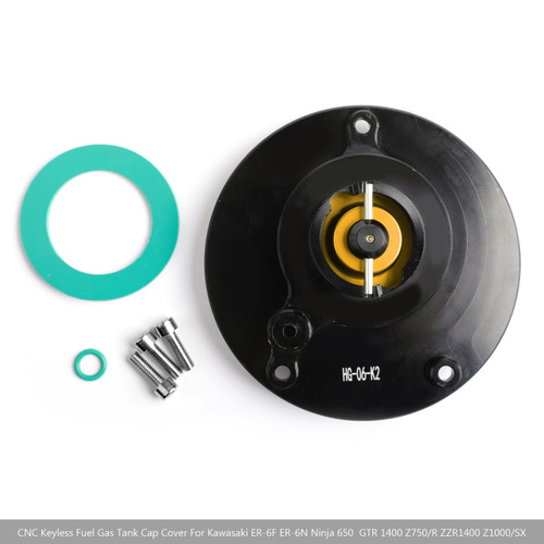 キャップ CNC Keyless Fuel Gas Tank Cap For Kawasaki GTR 1400 2010+ Ninja