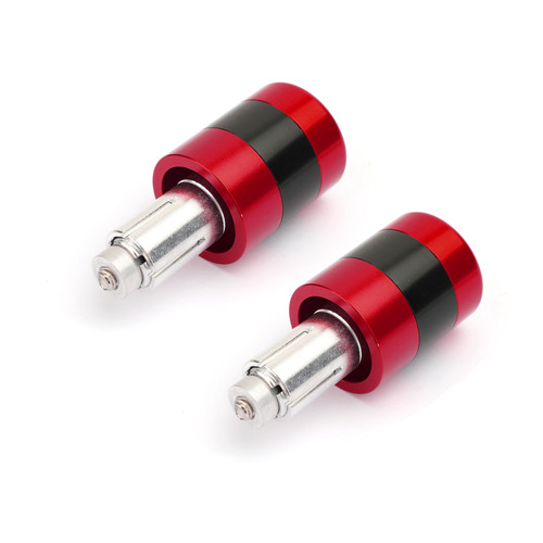 7/8" 22mm Handle Bar Ends Heavy Weight Vibration Reducing Plugs Set - 210g Red