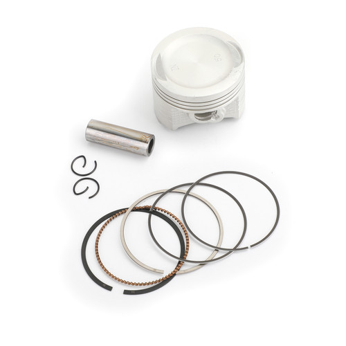 2個セット Piston Rings Pin Clips Kit STD 52.40mm For Honda CBF125 09-16