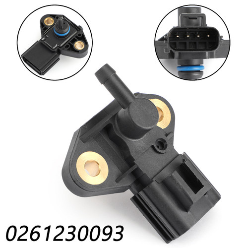 Fuel Injection Rail Pressure Sensor 0261230093 For Ford F-150 2005 F-150 Heritage 2004 Lincoln MKZ 13-14 Explorer Mercury Mountaineer 04-05 Black