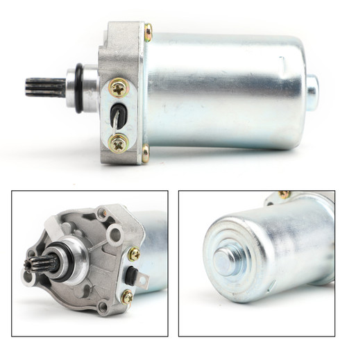 Starter Motor 9-Spline For Honda CRF110F 110cc 13-18 Silver