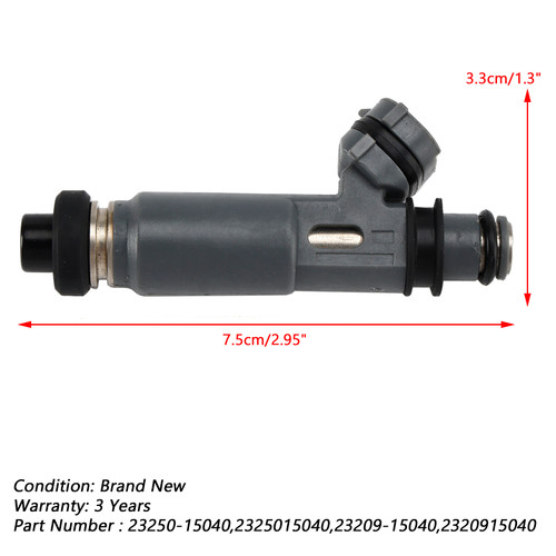 4PCS fuel injectors 23250-15040 For Toyota Corolla AE11 4AFE Soluna AL50 Corona 2320915040 Grn Generic