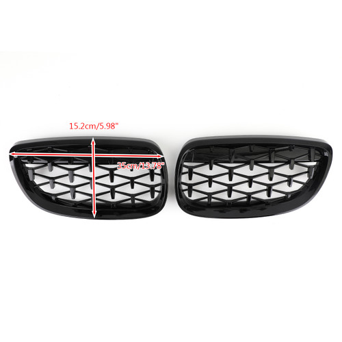 Front Kidney Grille Grill Fit For BMW E92 E93 328i 335i 2DR Meteor