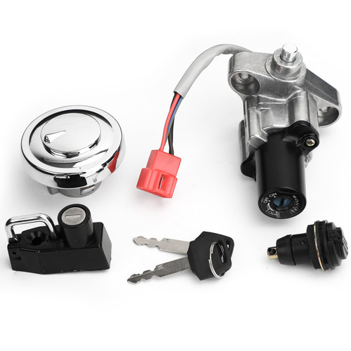 Ignition Switch Toolbox Fuel Gas Cap Seat Lock Set Keys For Yamaha XVS 125 250 400/C 650 1100 Drag Star / V-Star 98-17