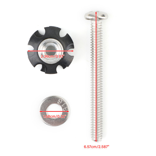6pcs REPAIR KIT Star nuts 1/4-20 screws For 1" OD tube Threadless Forks
