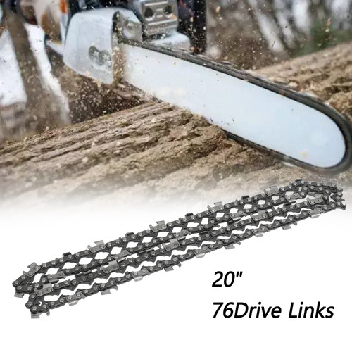 20" Chainsaw Saw Chain 325 Pitch .058 Gauge 76Dl Drive Links Spare Replacement
