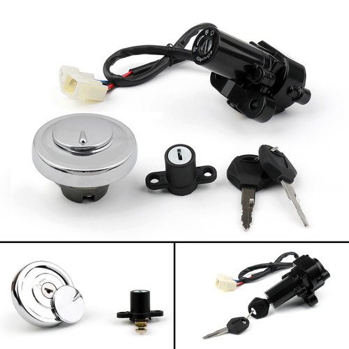 Ignition Switch Lock ; Fuel Gas Cap Key Set Fit For Yamaha XVS950 Midnight Star 2009-2012 XVS950 V-Star 2009-2016 XVS950 V-Star Tourer 2009-2017