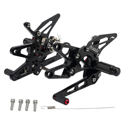 Adjustable CNC Rider Rear Set Rearsets Footrest Foot Rest Pegs Fit For BMW S1000RR 2010-2014 BLK Generic