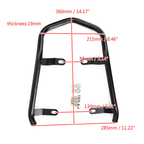 Rear Passenger Grab Handle Bar Hand Armrest Tail Fit For BMW R nineT R9T 14-20 R nineT Scrambler/Pure 2016-2020