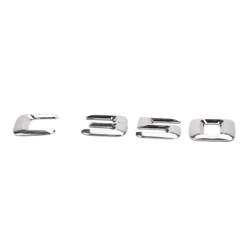 Rear Trunk Emblem Badge Nameplate Decal Letters Numbers Fit Mercedes C350 Chrome