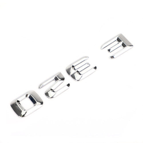 Rear Trunk Emblem Badge Nameplate Decal Letters Numbers Fit Mercedes E320 Chrome