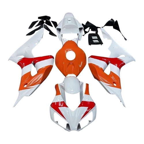 2006-2007 Honda CBR1000RR White Orange Repsol Racing Amotopart Fairings