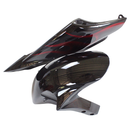 2006-2007 Honda CBR1000RR Black & Red Flame Racing Amotopart Fairings