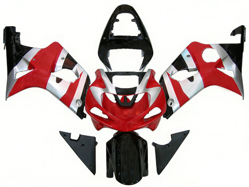 2000-2002 Suzuki GSXR 1000 Black & Red GSXR Racing Amotopart Fairings