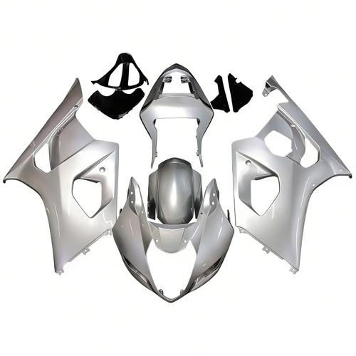 2003-2004 Suzuki GSXR 1000 Silver GSXR Racing Amotopart Fairings