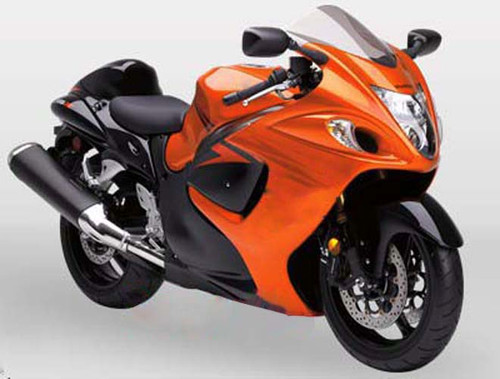 2008-2020 Suzuki GSX 1300 Hayabusa Orange Metallic & Black Hayabusa Racing Amotopart Fairings