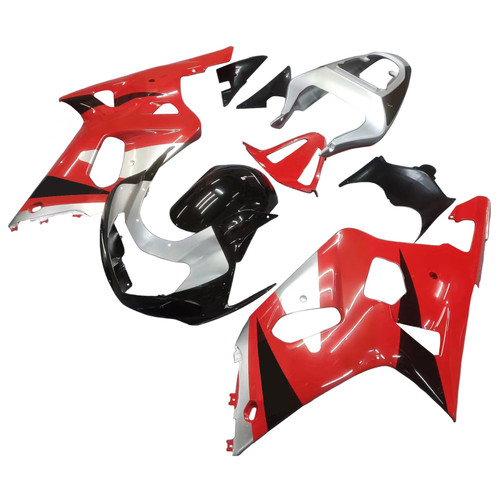 2001-2003 Suzuki GSXR 600 Amotopart Fairings Red Silver Black GSXR Racing