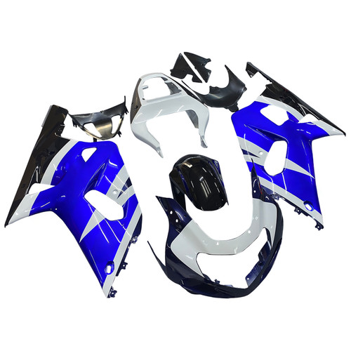 2001-2003 Suzuki GSXR 600 Amotopart Fairings Blue White Black GSXR Racing