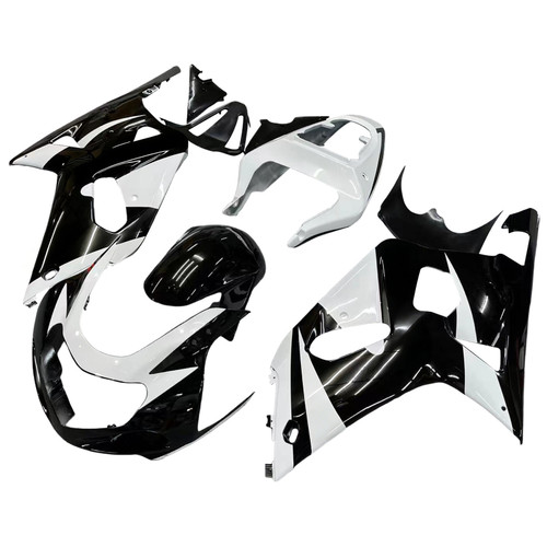 2001-2003 Suzuki GSXR 600 Amotopart Fairings Black & White GSXR Racing