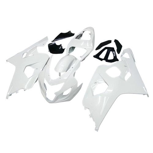 2004-2005 Suzuki GSXR 600 750 Amotopart Fairings White Metallic GSXR Racing
