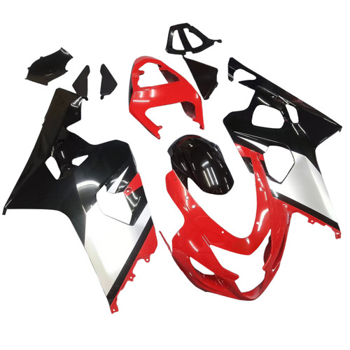 2004-2005 Suzuki GSXR 600 750 Amotopart Fairings Red & Black GSXR Racing