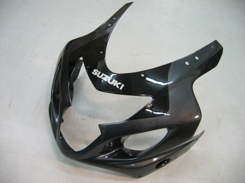 Fairings Suzuki GSXR 600 750 Black & Silver GSXR Racing  (2004-2005)