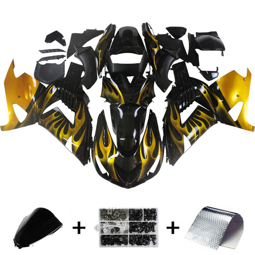 Injection Fairing Kit Bodywork Plastic ABS fit For Kawasaki ZX14R 2006-2011