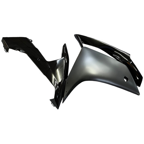 2007-2008 Yamaha YZF R1 Amotopart ABS Injection Plastic Kit Fairing Gloss Matt Black Generic
