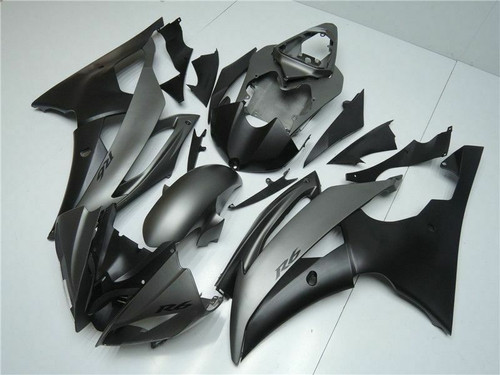 Fairing Injection Plastic Body Kit Fit For YAMAHA YZF-R6 2008-2016 Grey Black