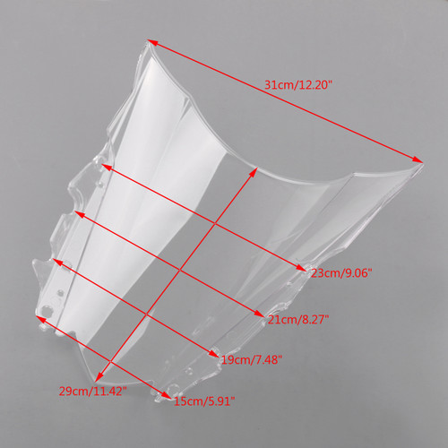 Windshield WindScreen for Yamaha YZF-R25 2014-2018 YZF-R3 2015-2018 Clear