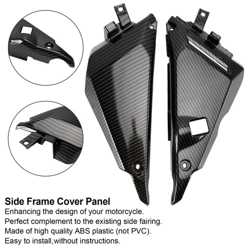 Carbon Side Frame Cover Panel Fairing Cowl For Kawasaki Z650 Ninja 650 2017-2020
