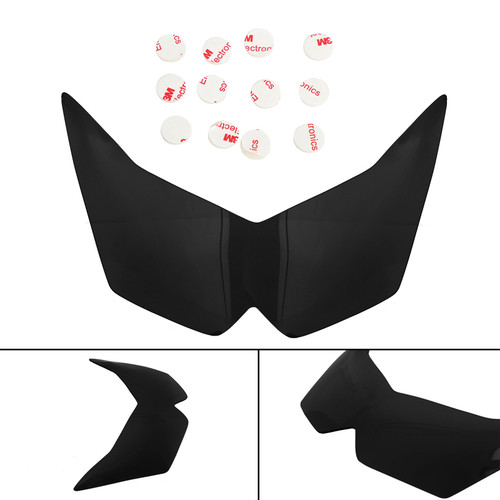 Front Headlight Lens Protection Cover Black Fit For Kawasaki Ninja Z1000 07-09