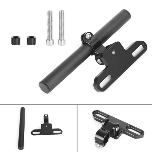 Phone Navigation Bracket Gps Extension Bracket 22Mm Cnc Orange For Motocycle