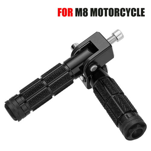 Universal M8 Rear Footrests Foot Peg 90 Degree Fixed Folding Passenger Pedal