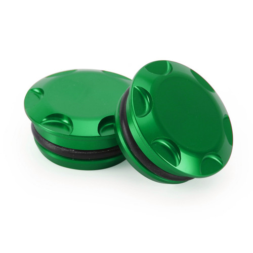 Aluminum Green Frame Hole Caps Plugs Cover Fit for Kawasaki Ninja 250 400 18-22