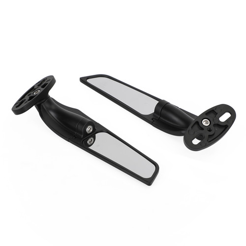 Wing Fin Spoiler Side Rearview Mirrors For Honda CBR125R CBR250R CBR300R CBR650R