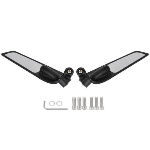 Swivel Wing Fin Rearview Mirrors For Yamaha MT-07 MT-09 Tracer 7 700 9 900 GT