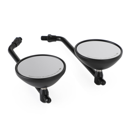 Classic Style Right & Left Black Mirror 10mm R/H For Honda CB Shadow Cruiser