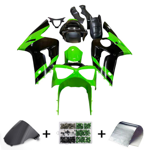 Injection Fairing Kit Bodywork Plastic ABS fit For Kawasaki ZX6R 2003-2004