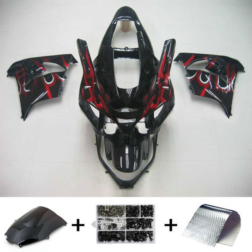 Injection Fairing Kit Bodywork Plastic ABS fit For Kawasaki ZX9R 2002-2003