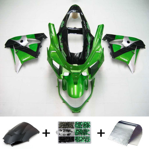 Injection Fairing Kit Bodywork Plastic ABS fit For Kawasaki ZX9R 2002-2003 #116