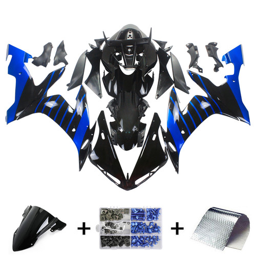 2004-2006 Yamaha YZF 1000 R1 Amotopart Injection Fairing Kit Bodywork Plastic ABS #145