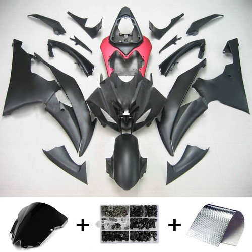 Injection Fairing Kit Bodywork Plastic ABS fit For Yamaha YZF 600 R6 2008-2016