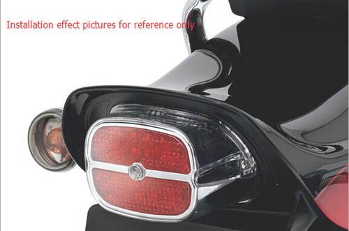 LED Tail Brake Light Bar & Shield Harley Davidson Custom Vehicle Operations Dyna FXDSE/2, Fat Boy FLSTFSE/2, FXDWG2/3, Cross Bones FLSTSB, Chrome