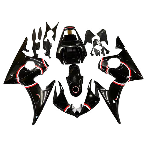 2005 Yamaha YZF 600 R6 Injection Fairing Kit Bodywork Plastic ABS #105 Amotopart Fairing