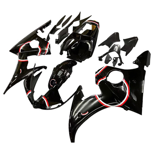 2005 Yamaha YZF 600 R6 Injection Fairing Kit Bodywork Plastic ABS #105 Amotopart Fairing
