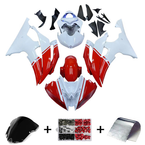 Injection Fairing Kit Bodywork Plastic ABS fit For Yamaha YZF 600 R6 2008-2016