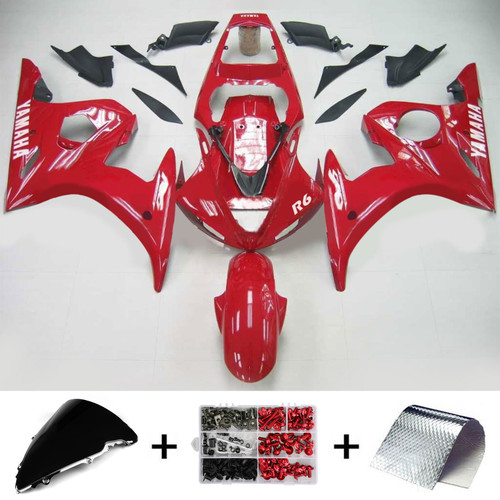 Injection Fairing Kit Bodywork Plastic ABS fit For Yamaha YZF 600 R6 2005 #116