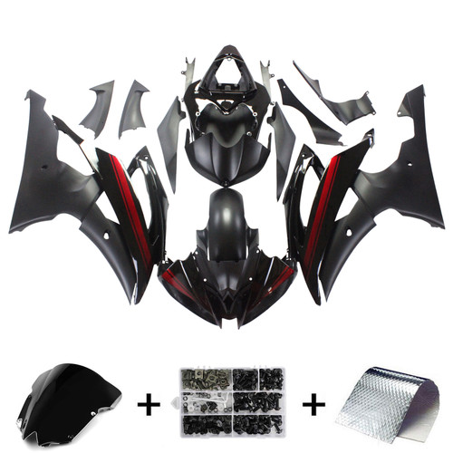 2008-2016 Yamaha YZF 600 R6 Injection Fairing Kit Bodywork Plastic ABS #150 Amotopart Fairing